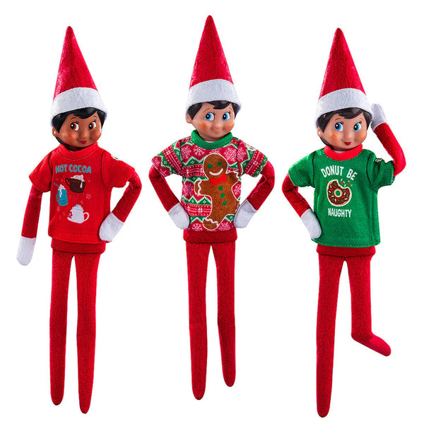 The Elf on the Shelf Claus Couture Collection Festive Fun T-Shirt - Set of 3