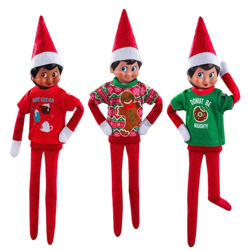 The Elf on the Shelf Claus Couture Collection Festive Fun T-Shirt - Set of 3