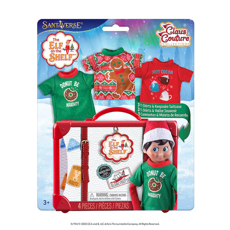 The Elf on the Shelf Claus Couture Collection Festive Fun T-Shirt - Set of 3