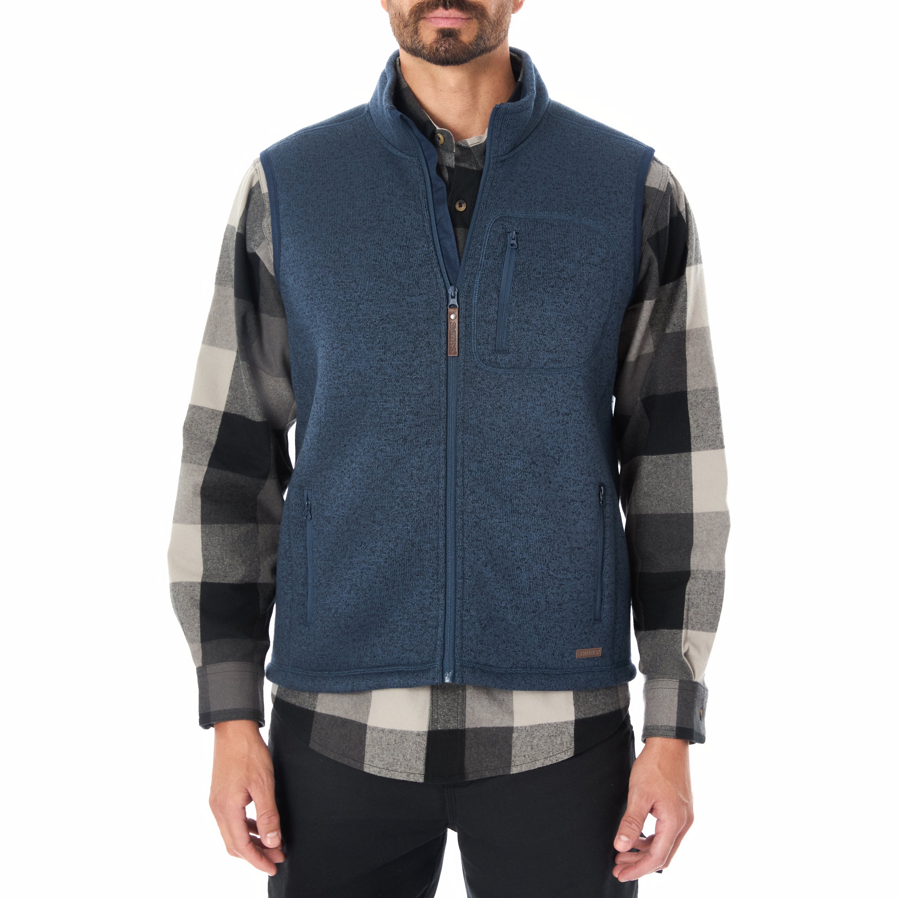 CG Classics Mens Sherpa Lined Full Zip Sweater Vest