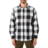 Smith’s Workwear Mens Buffalo Check Long Sleeve Flannel Shirt