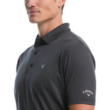 Callaway Mens Pro Spin Chevron Jacquard Short Sleeve Polo Shirt