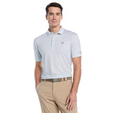 Callaway Mens Heather Geo Print Golf Short Sleeve Polo Shirt