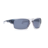 Calcutta Chesapeake Black Crystal Smoke Frames - Silver Mirror Lens - Polarized Sunglasses