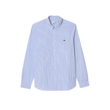 Lacoste Mens Regular Fit Striped Cotton Long Sleeve Shirt