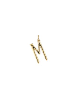 UNOde50 Gold-Plated Letter M Charm