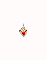 UNOde50 Gold Charm with Red Crystal