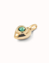 UNOde50 Gold Charm with Green Crystal