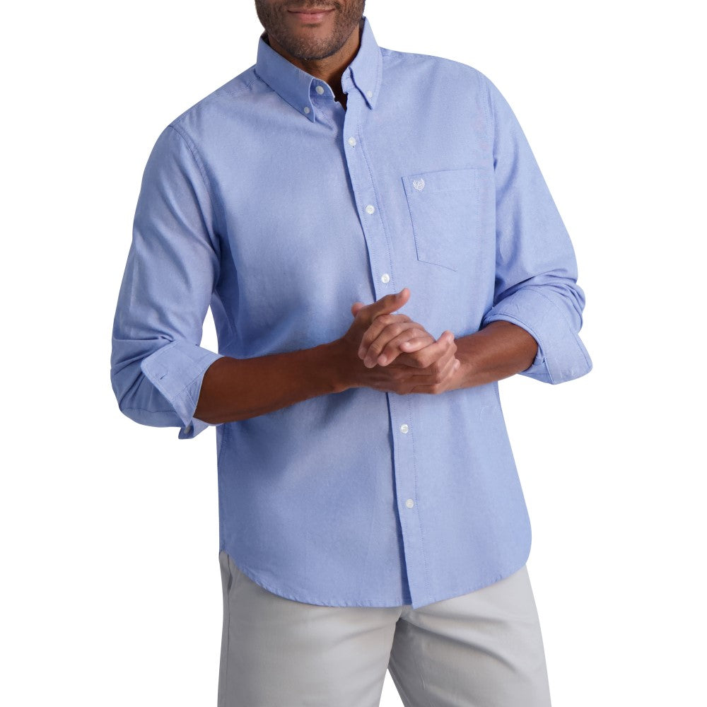 Chaps Mens Coastland Wash Oxford Long Sleeve Button Down Shirt ShopCGX Chaps Mens Coastland Wash Oxford Long Sleeve Button Down Shirt ShopCGX