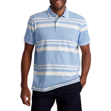 Chaps Mens Birdseye Pique Stripe Polo Shirt