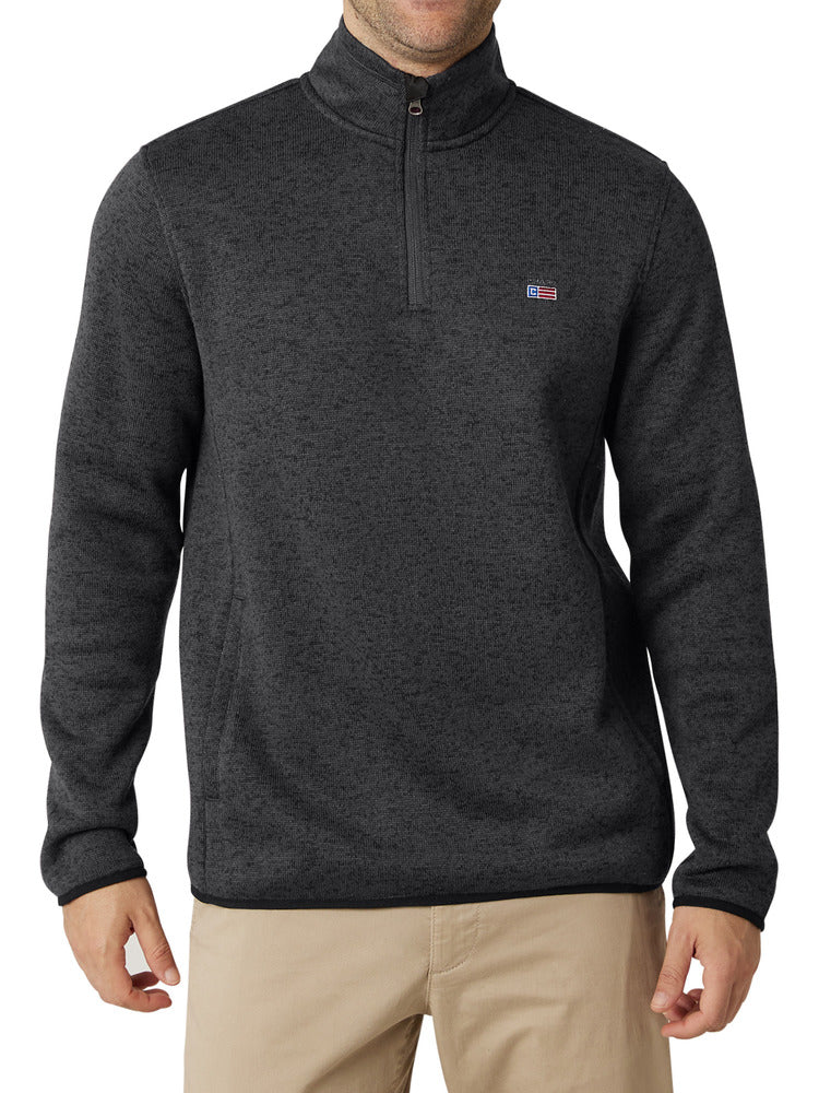 Chaps Mens Coastal Fleece 1/4 Zip Sweatshirt