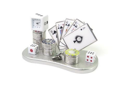 Sanis Enterprises Poker Hand Clock with Chips