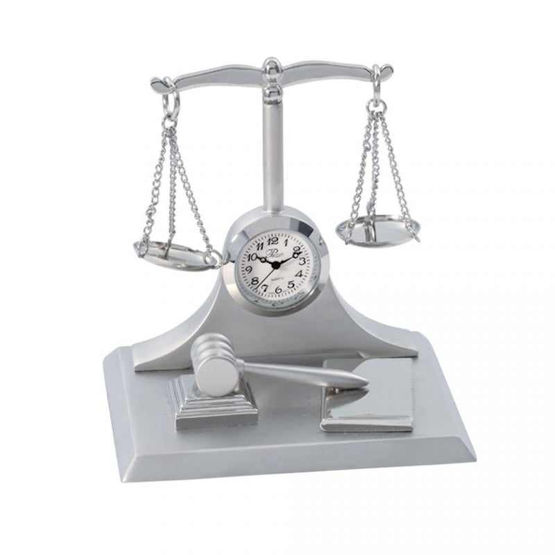 Sanis Enterprises Scales of Justice Clock