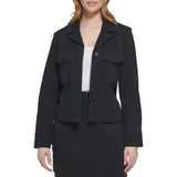 Calvin Klein Womens Stretch Cotton Twill Jacket