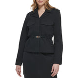Calvin Klein Womens Stretch Cotton Twill Jacket