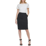 Calvin Klein Womens Stretch Cotton Twill Skirt