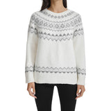 Calvin Klein Womens Faire Aisle Raglan Crew Sweater