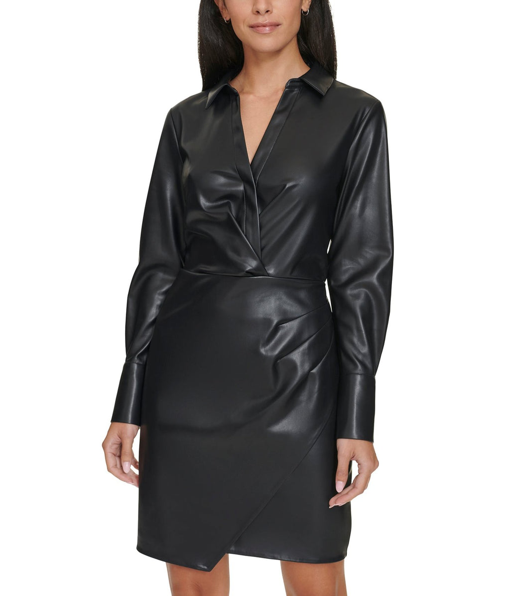 Calvin Klein Womens Butter Pull-On Long Sleeve Dress – ShopCGX