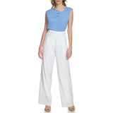 Calvin Klein Womens Stretch Linen Pants