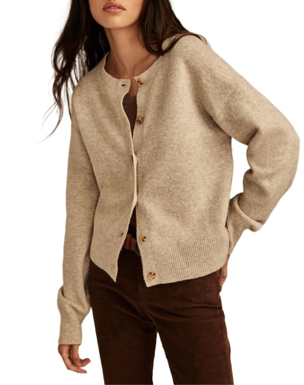 Lucky Brand Womens Cloudsoft Crew Neck Cardigan