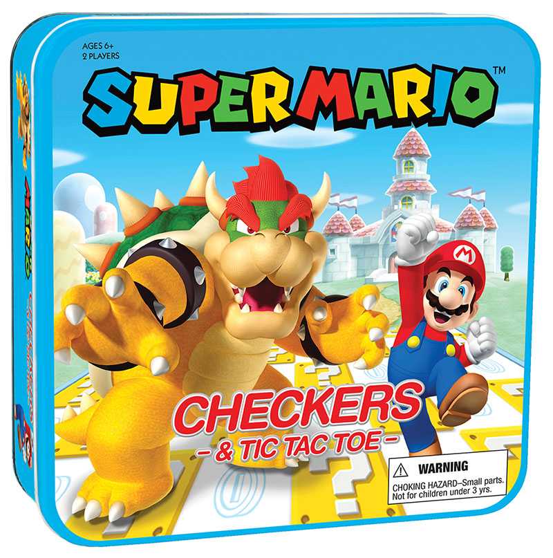 The OP Games Checkers & Tic Tac Toe: Super Mario vs. Bowser Game