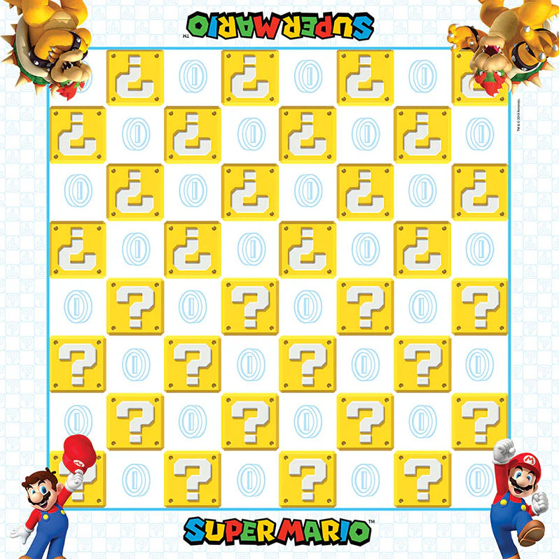 The OP Games Checkers & Tic Tac Toe: Super Mario vs. Bowser Game