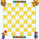 The OP Games Checkers & Tic Tac Toe: Super Mario vs. Bowser Game