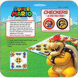 The OP Games Checkers & Tic Tac Toe: Super Mario vs. Bowser Game