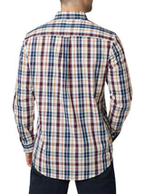 Chaps Mens Woven Easy Care Town And Country Plaid Long Sleeve Button Down Shirt
