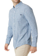 Chaps Mens Woven Lenox Twill Plaid Long Sleeve Button Down Shirt