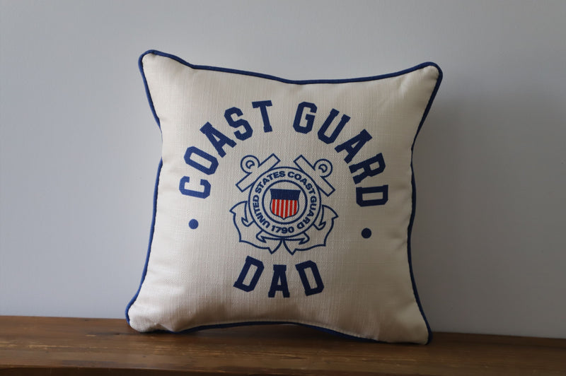 Coast Guard Little Birdie Dad Athletic Circle Pillow