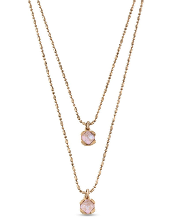 UNOde50 Aura Pink Gold Plated Necklace