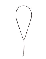 UNOde50 Beloved Long Adjustable Heart Leather Necklace