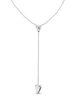 UNOde50 Beloved Long Adjustable Two Heart Chain Necklace