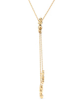 UNOde50 Beloved Gold-Plated Three Figures Long Adjustable Chain Necklace