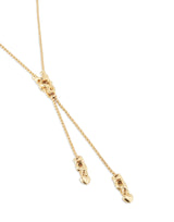 UNOde50 Beloved Gold-Plated Three Figures Long Adjustable Chain Necklace