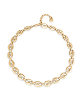 UNOde50 Thankful Gold-Plated Short Link Necklace
