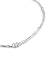 UNOde50 Spiritual Silver-Plated Cubic Zirconia Choker Necklace
