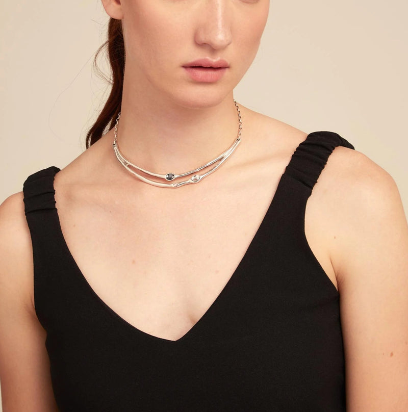 UNOde50 Vital Gold-Plated Crystal Choker Necklace