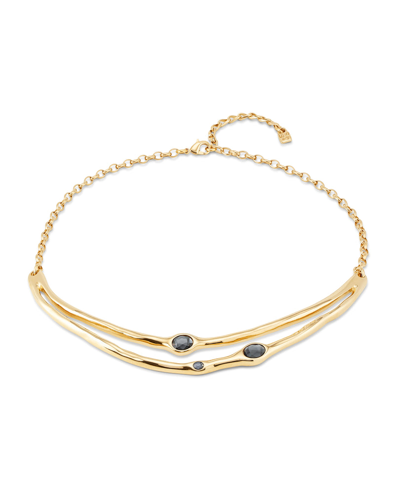 UNOde50 Vital Gold-Plated Crystal Choker Necklace