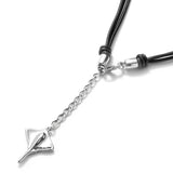 UNOde50 Ser Majestuosa Leather and Silver-Plated Manta Ray Pendant Necklace