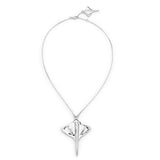 UNOde50 Ser Majestuosa Silver-Plated Manta Ray Short Chain Pendant Necklace