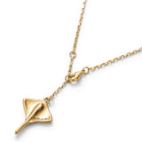 UNOde50 Ser Majestuosa Gold-Plated Manta Ray Short Chain Pendant Necklace