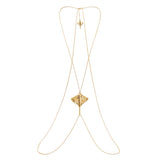UNOde50 Ser Majestuosa Gold-Plated Manta Ray Body Pendant Chain Necklace
