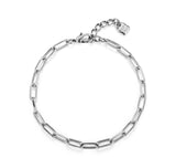 Unode50 Ser Valiente Chain Link Necklace - Silver Plated