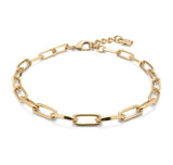 Unode50 Ser Valiente Chain Link Necklace - Gold Plated