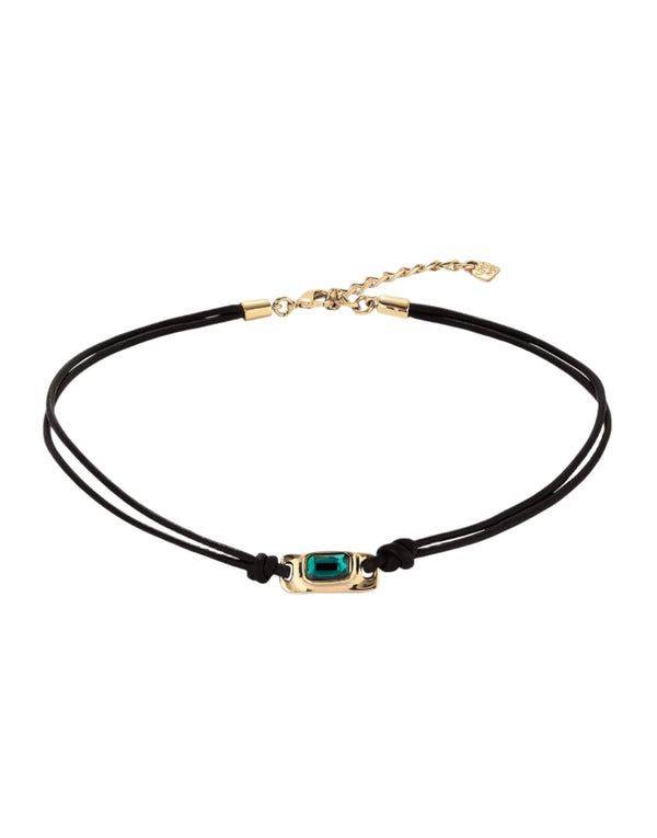 UNOde50 Ser Magnetica Colgantes Gold-Plated Leather Necklace