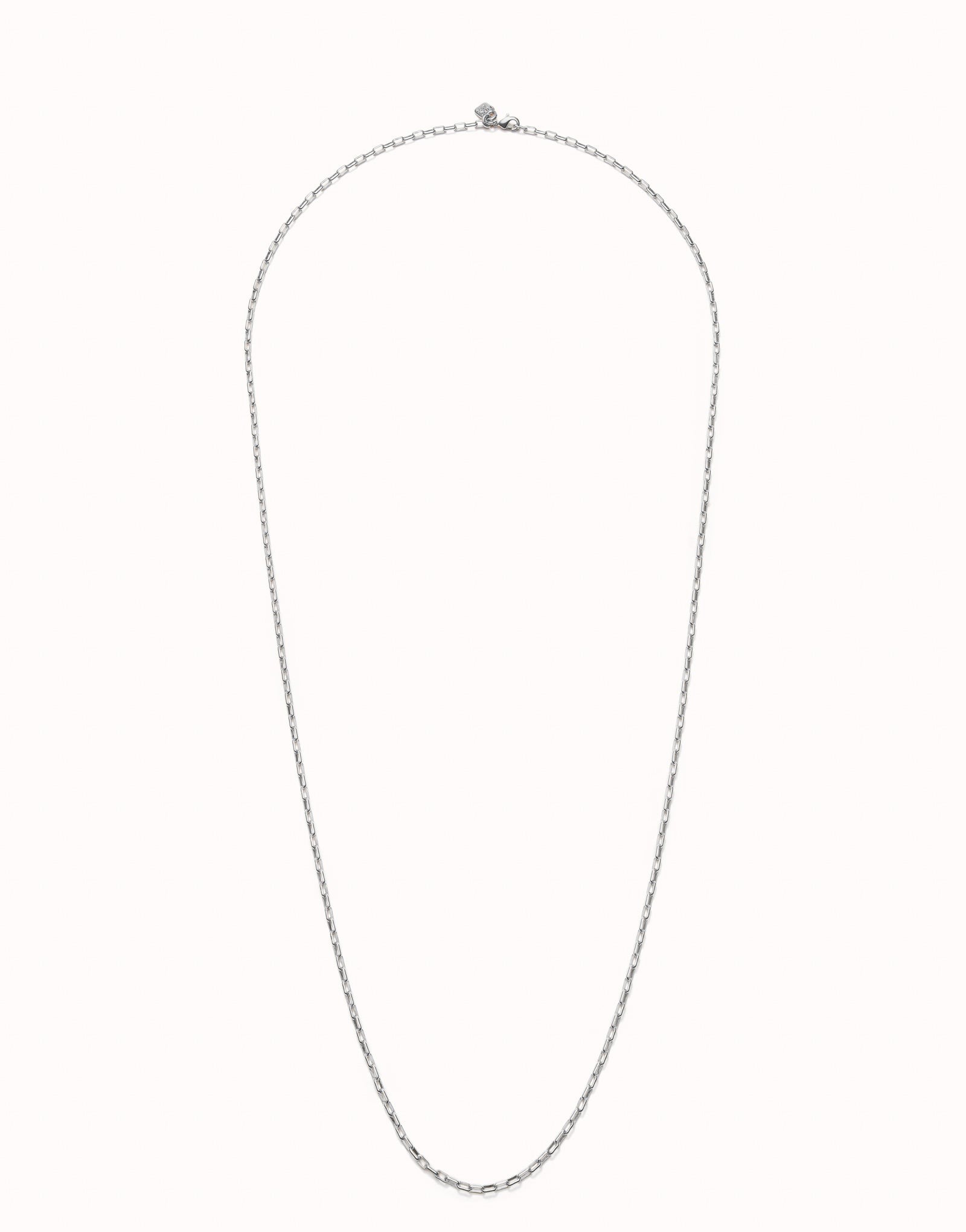 UNOde50 Silver Plated Long Chain Necklace