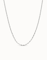 UNOde50 Silver Plated Long Chain Necklace