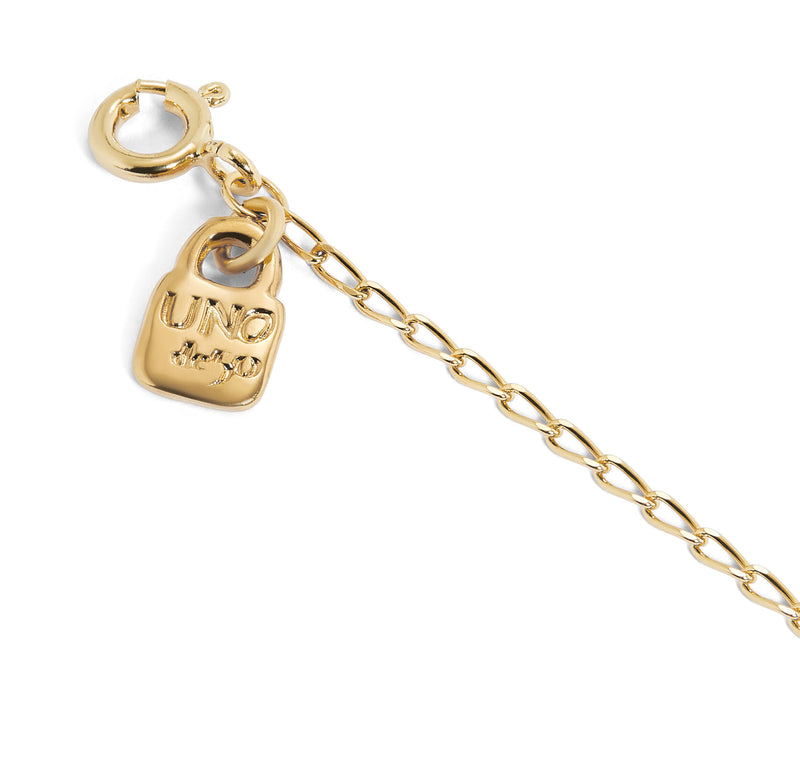 Unode50 Hazte Uno Chain Bracelet - Large - Gold Plated